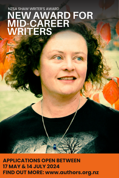 Image of Tina Shaw announcing NZSA Shaw Writer's Award